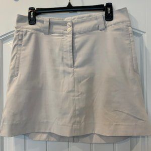 NIKE Golf Skort 12 Beige Nike Dry-Fit Skirt Performance Stretch